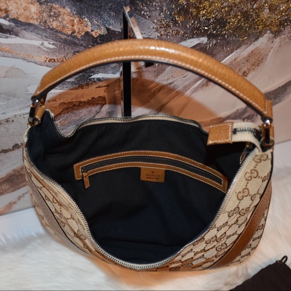 Gucci Leather/Canvas Hobo Bag - Picture 7 of 13